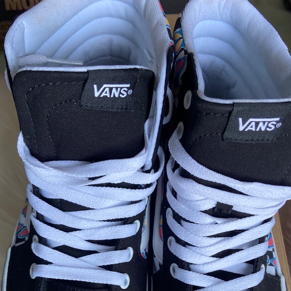 Vans Fillmore HI Butterfly Checkerboard Multi Color Women's Size 10 - Picture 5 of 6